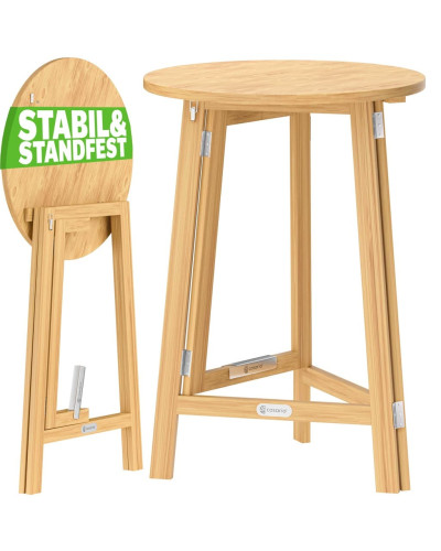 Massivholz Stehtisch Rund klappbar 78 Zentimeter